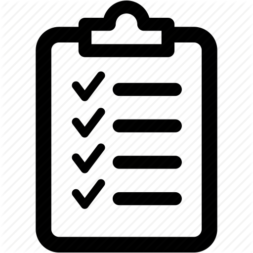 Black And White Checklist (512x512)