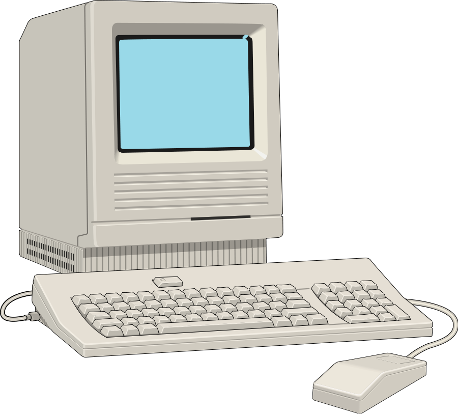 Computer Desk - Old Computer Pixel Art (900x813)