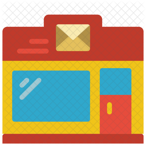 Post Office Icon - Building (512x512)