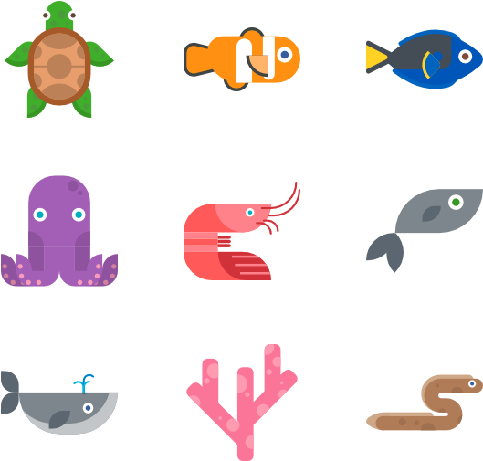 Fish Icon Flat - Fish Icon Flat (600x564)