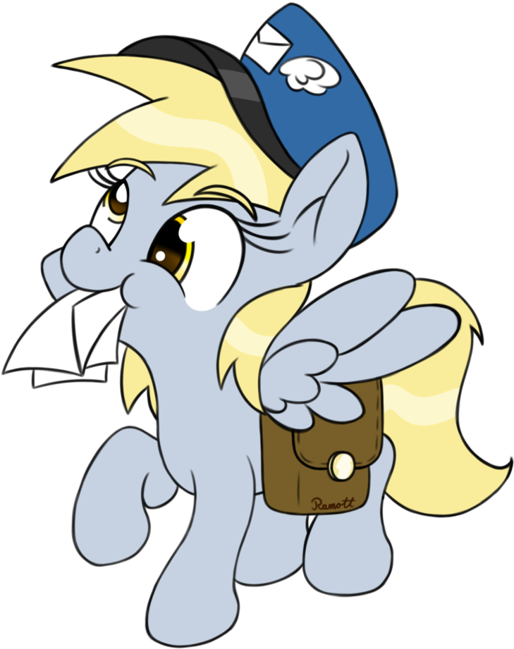 Mailmare Derpy By Ramott - Cartoon (832x960)