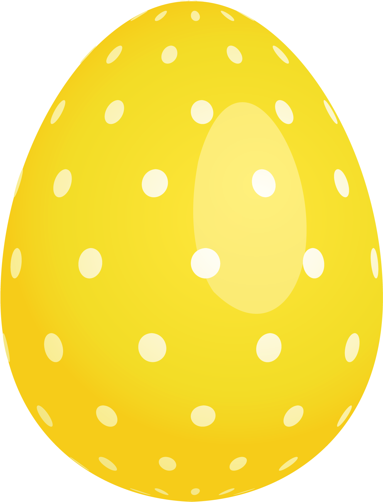 Egg Clipart Yellow - Circle (1407x1804)