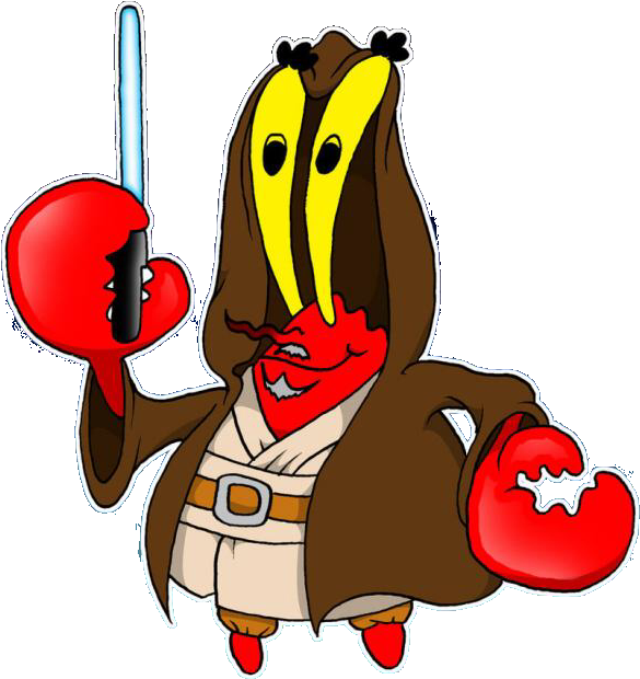 Krabs Wan Kenobi - Cartoon (640x661)