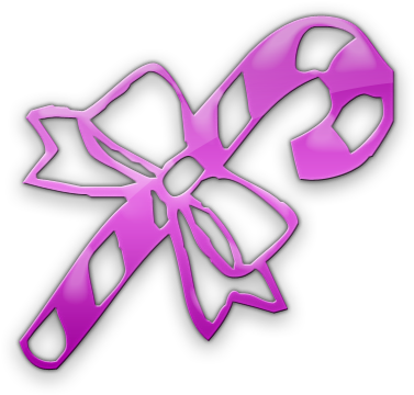 Candy Cane Clipart Pink - Green (420x420)