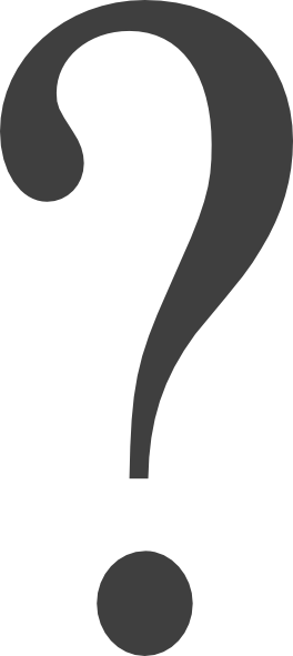 Question Black Clip Art At Clker - Question Mark Without Background (264x591)