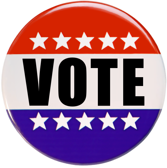 Associated Students Elections - Vote Button Png (600x600)