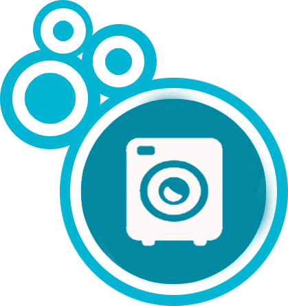 Dedicated Washers & Dryers - Circle (419x445)