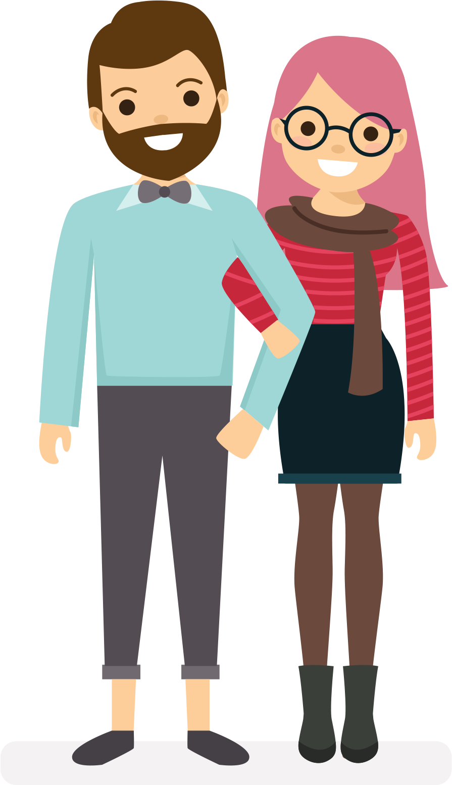 Couples Flat Design - Couple Flat Design (2000x2000)