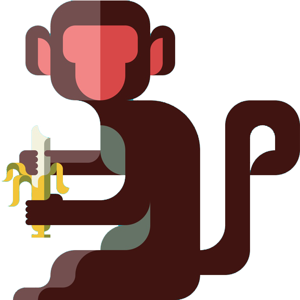 Flat Design Monkey - Flat Design Monkey (800x600)
