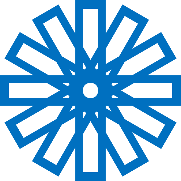 Islamic Star Blue - Kaligrafi (600x600)