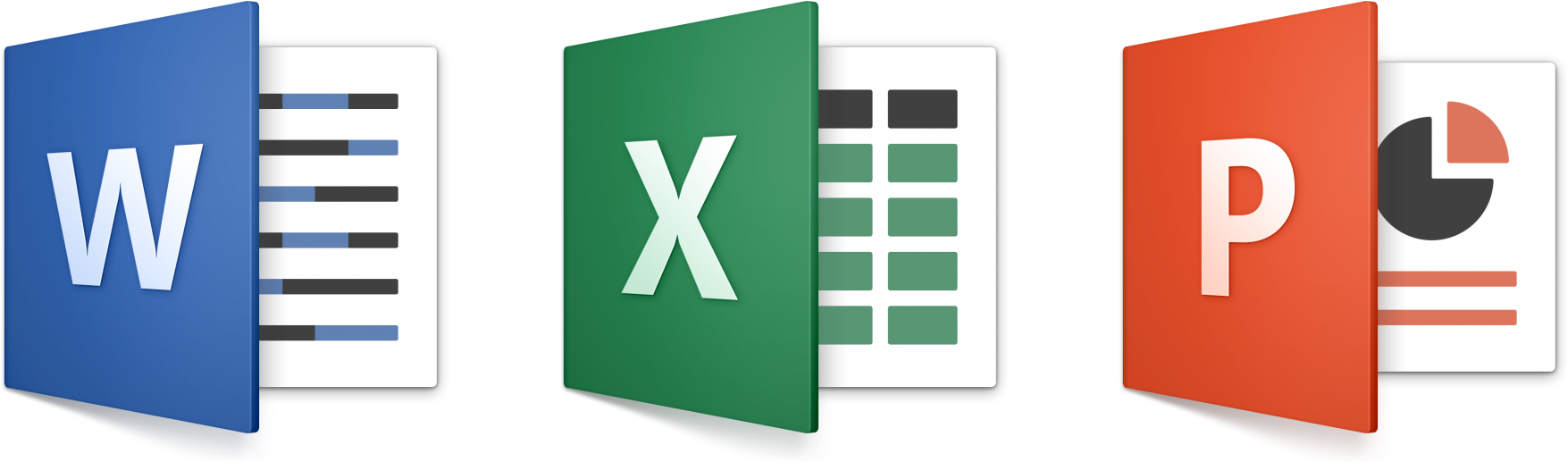 Word Excel Powerpoint Icons (2000x762)