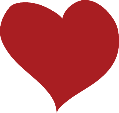 Heart With Red Background (400x381)