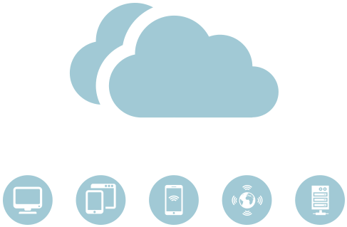 Cloud Computing - Transparent Cloud Network Logo (500x350)