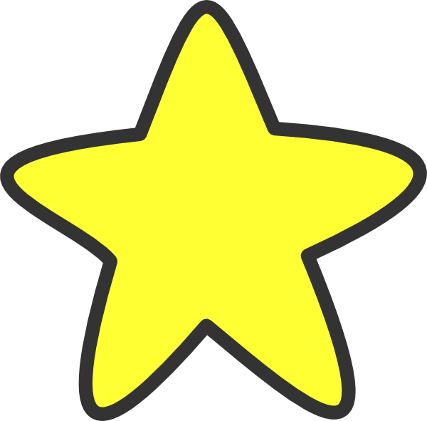 Small - Yellow Star Clipart (600x591)