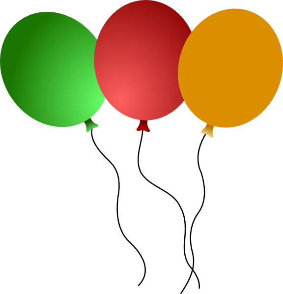 Balloons Clip Art (576x598)