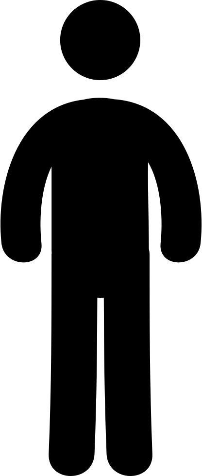 Standing Up Man Comments - Standing Up Man Icon (416x980)