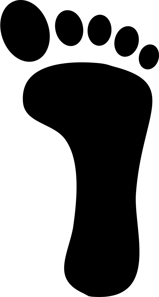 Foot Step Vector - Fuß Icon (525x980)