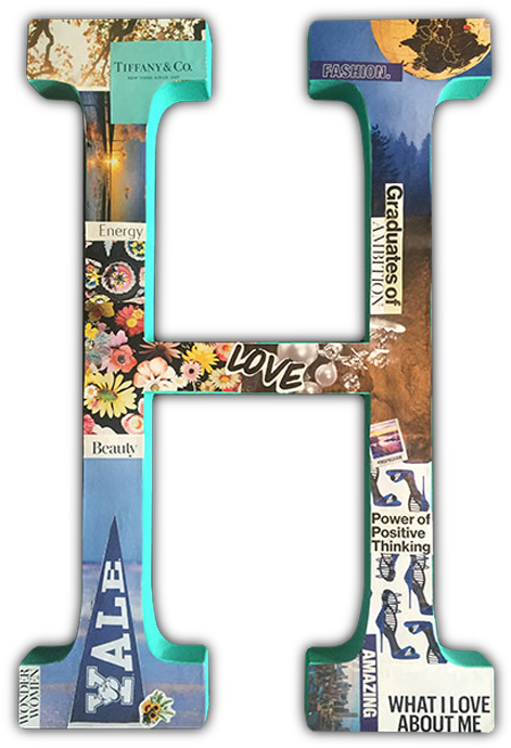 Paper Mache Assorted Letters - Art (600x785)