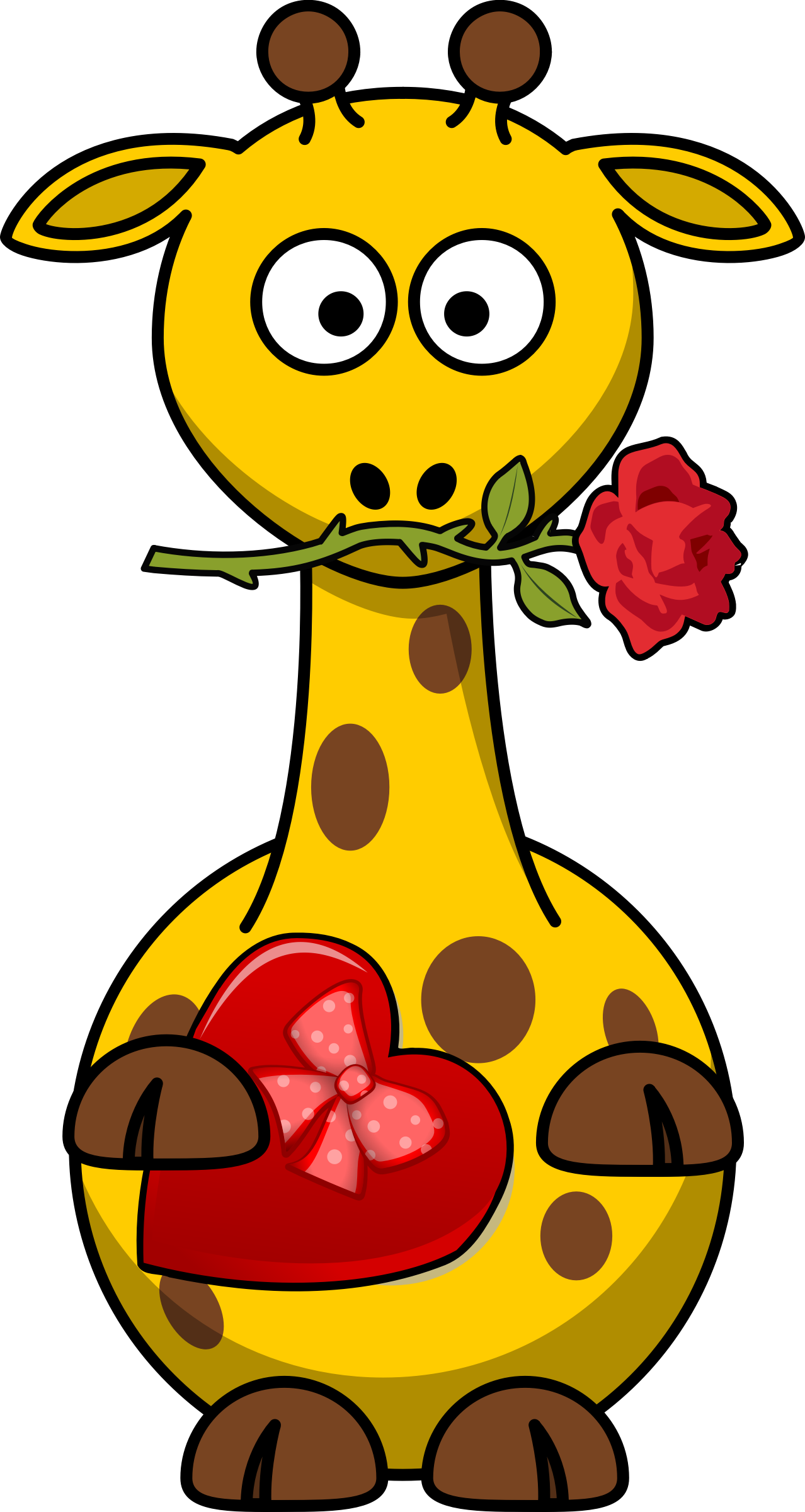Valentine Giraffe Clipart (1278x2400)