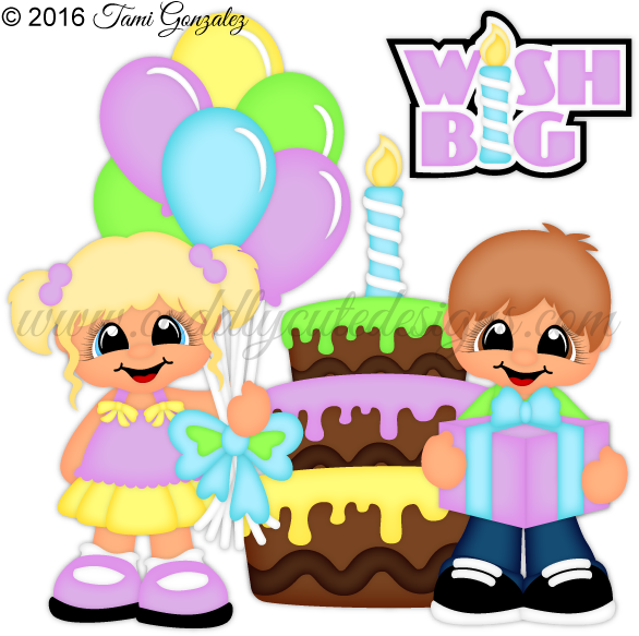 Birthday Cuties - Cartoon (600x600)