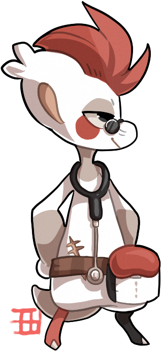 #592 Beanbean Bb - Cartoon (355x703)