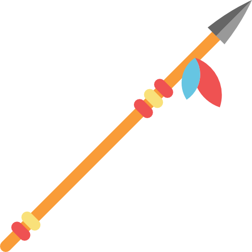 Spear Scalable Vector Graphics Icon - American Shield And Spear (512x512)