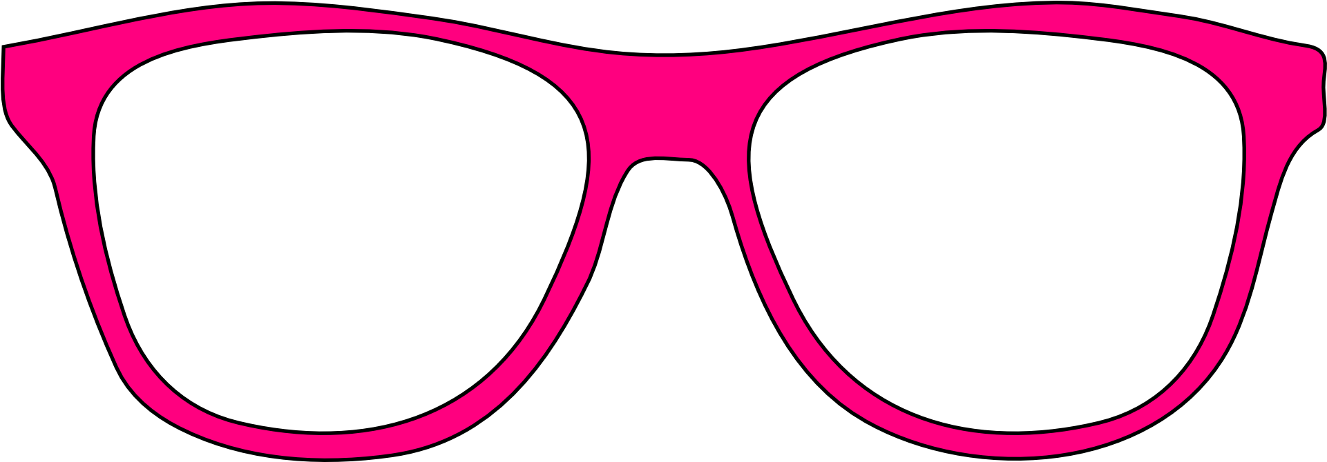 Coloring Pages - Printable Sunglasses (1920x960)