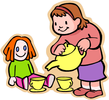 Tea Party Clip Art (364x340)