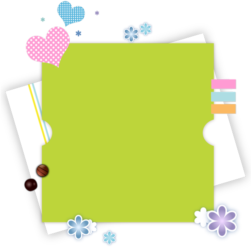 ขอบคุณเพื่อนๆ ทุกท่าน - กรอบ ข้อความ สี เขียว (500x527)