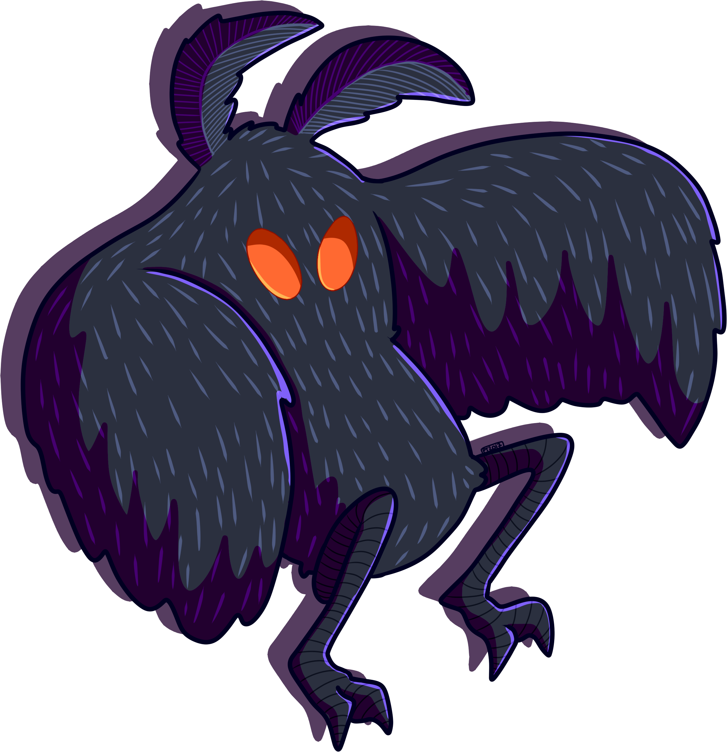 Mothman - Illustration (2500x2500)