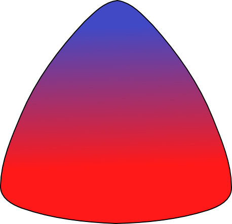 Rounded Triangle - Rounded Edge Triangle Transparent (458x442)