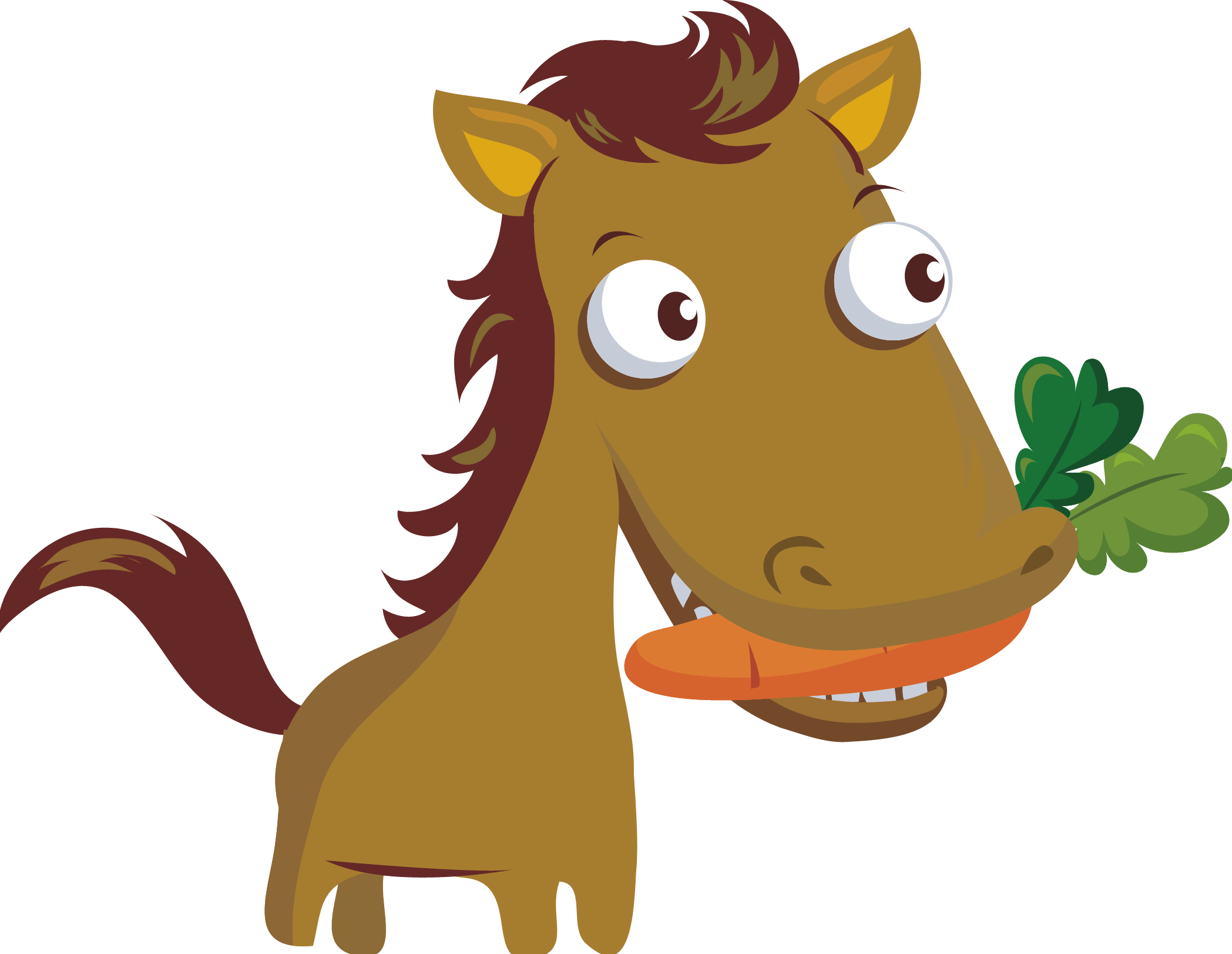 Mini Horse - Cartoon (2097x1623)