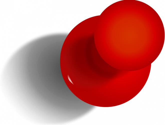Pushpin Vector Image - Push Pin (661x500)