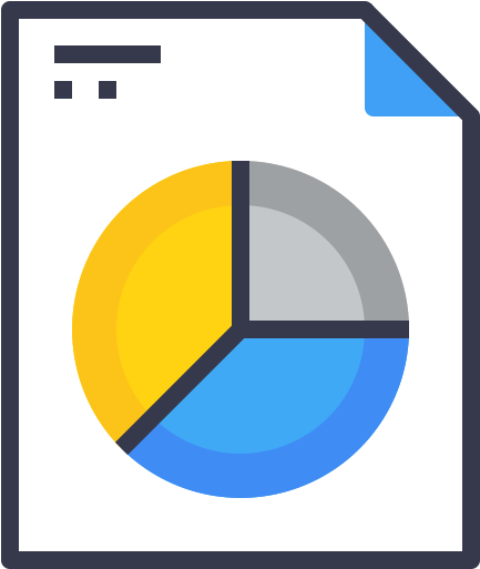 เอกสารรายงาน Analytics, ชาร์ทสถิติ ไอคอน - เอกสารรายงาน Analytics, ชาร์ทสถิติ ไอคอน (512x512)