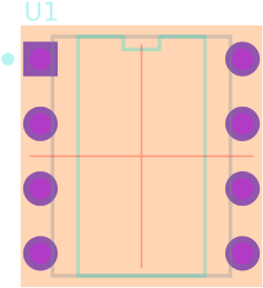 Maxim Electronics Max756cpa Footprint - Circle (601x301)