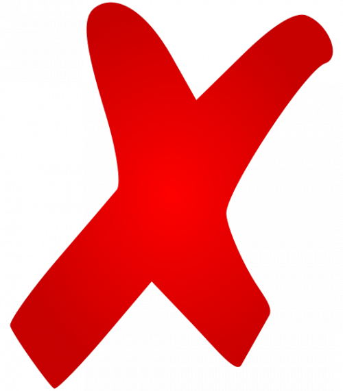 Don't - Red X (500x571)