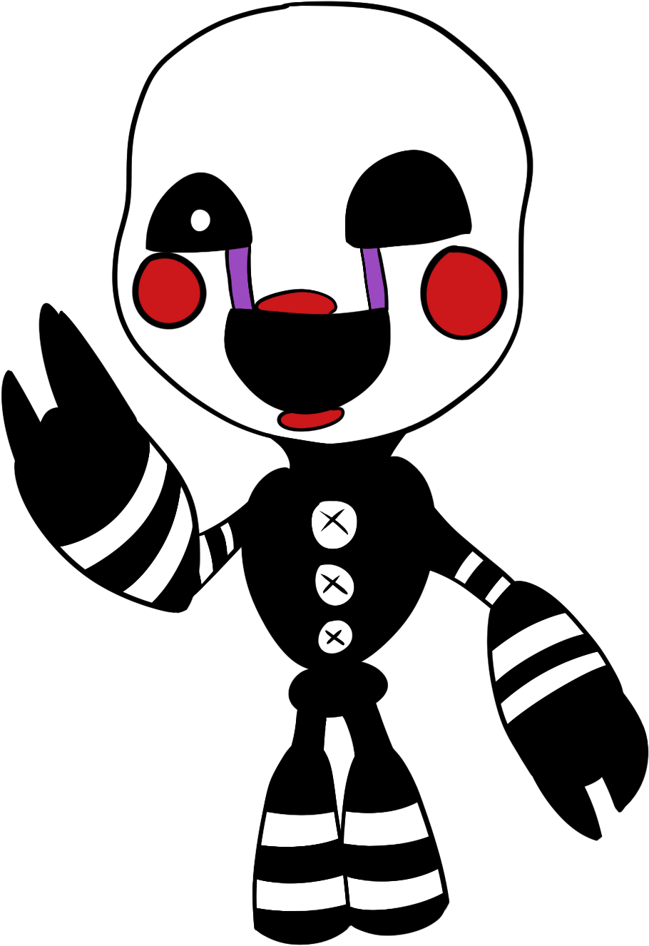 Fnaf Chibi Puppet By Alienkittykun On Deviantart - Chibi Puppet Fnaf (1016x1456)