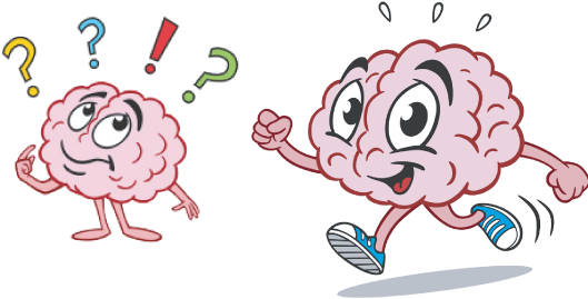 Test Your Recall - Brain Power Clipart (650x320)