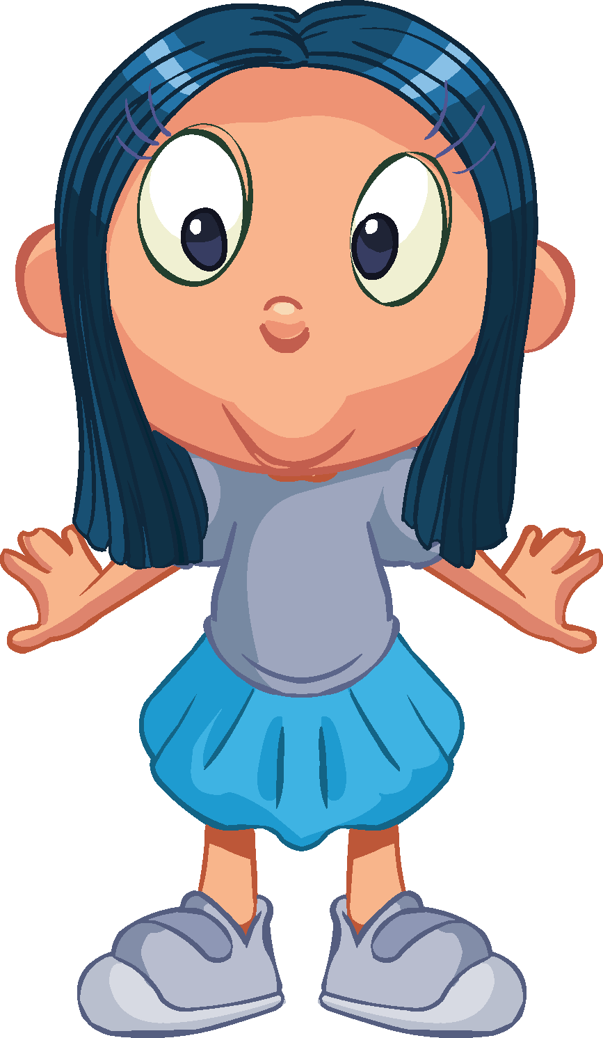 Cartoon Children, Kids, People - Encapsulated Postscript (867x1491)