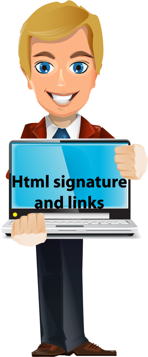 Create Html Signature - Cartoon (1024x1280)