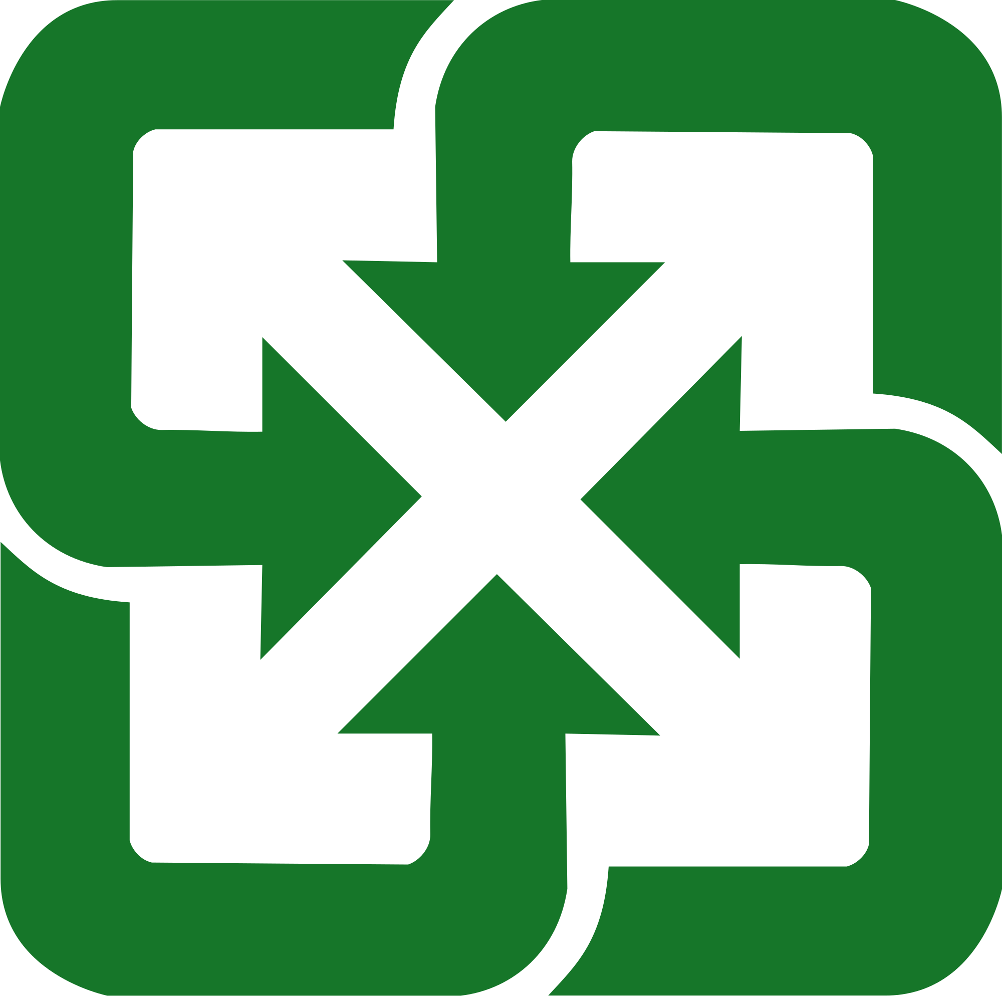 Recycle Symbol Cliparts - 資源 回收 (2000x1988)