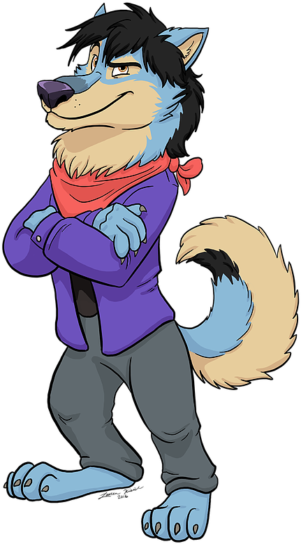 Zootopia Wolf Oc Commission - Drawing (658x814)