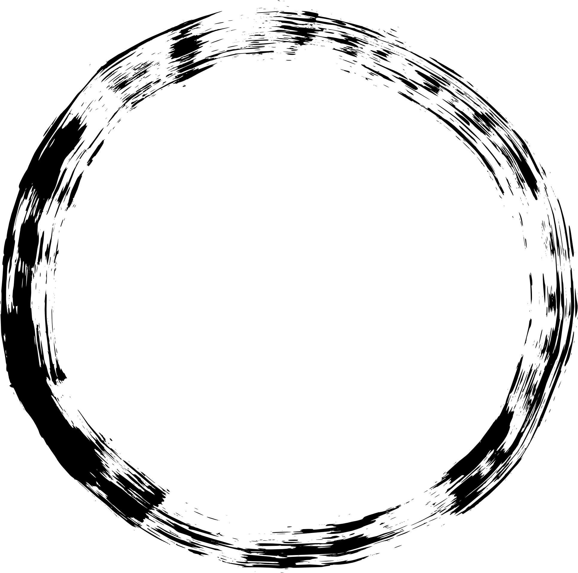 6 Grunge Circle Frame - Portable Network Graphics (1932x1918)