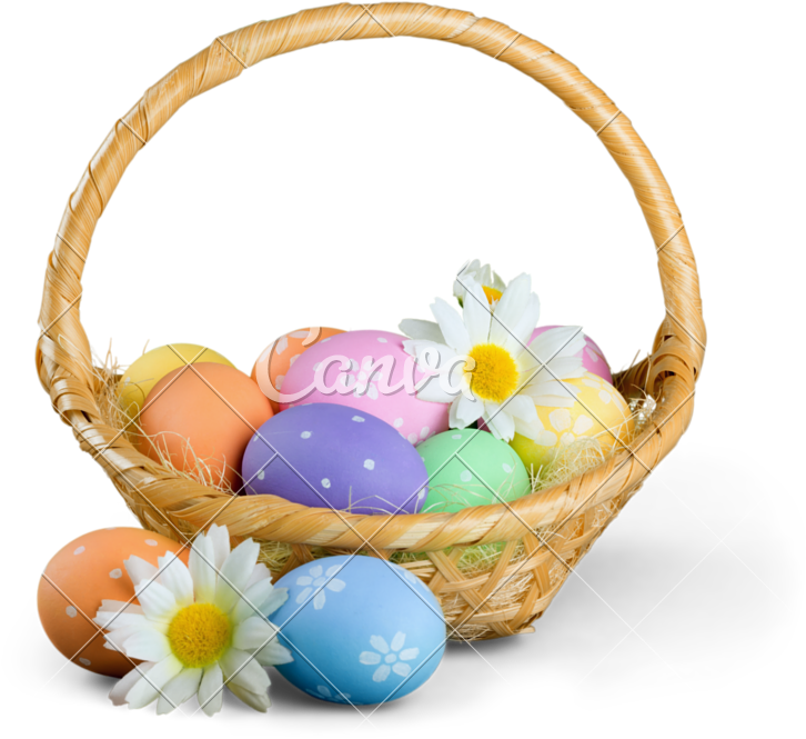 Easter Basket Isolated - Easter (800x684)