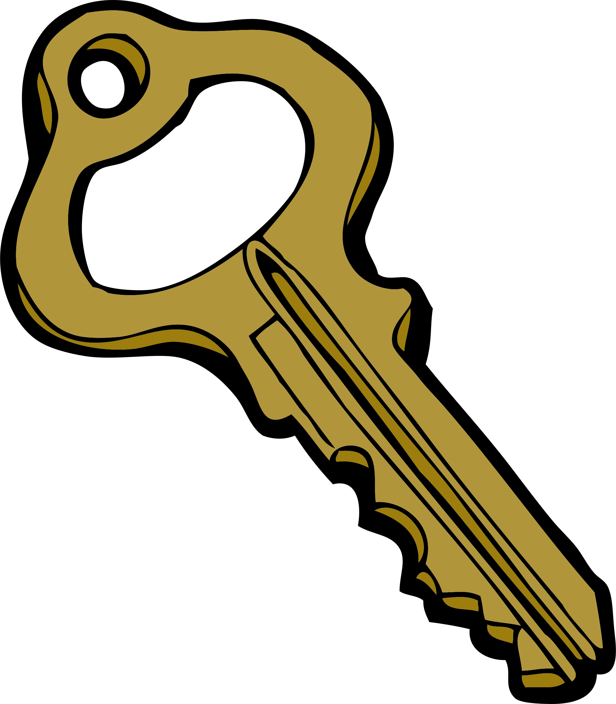 Key - Key Clipart (2098x2400)