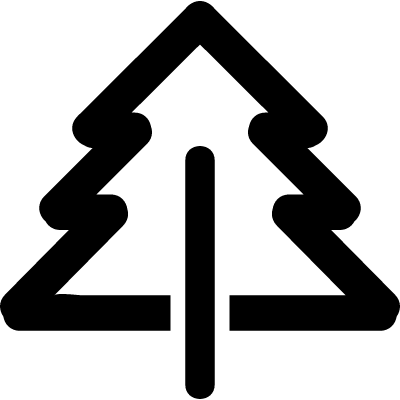 Pine Tree Gross Outline Vector - Pine Icon (400x400)