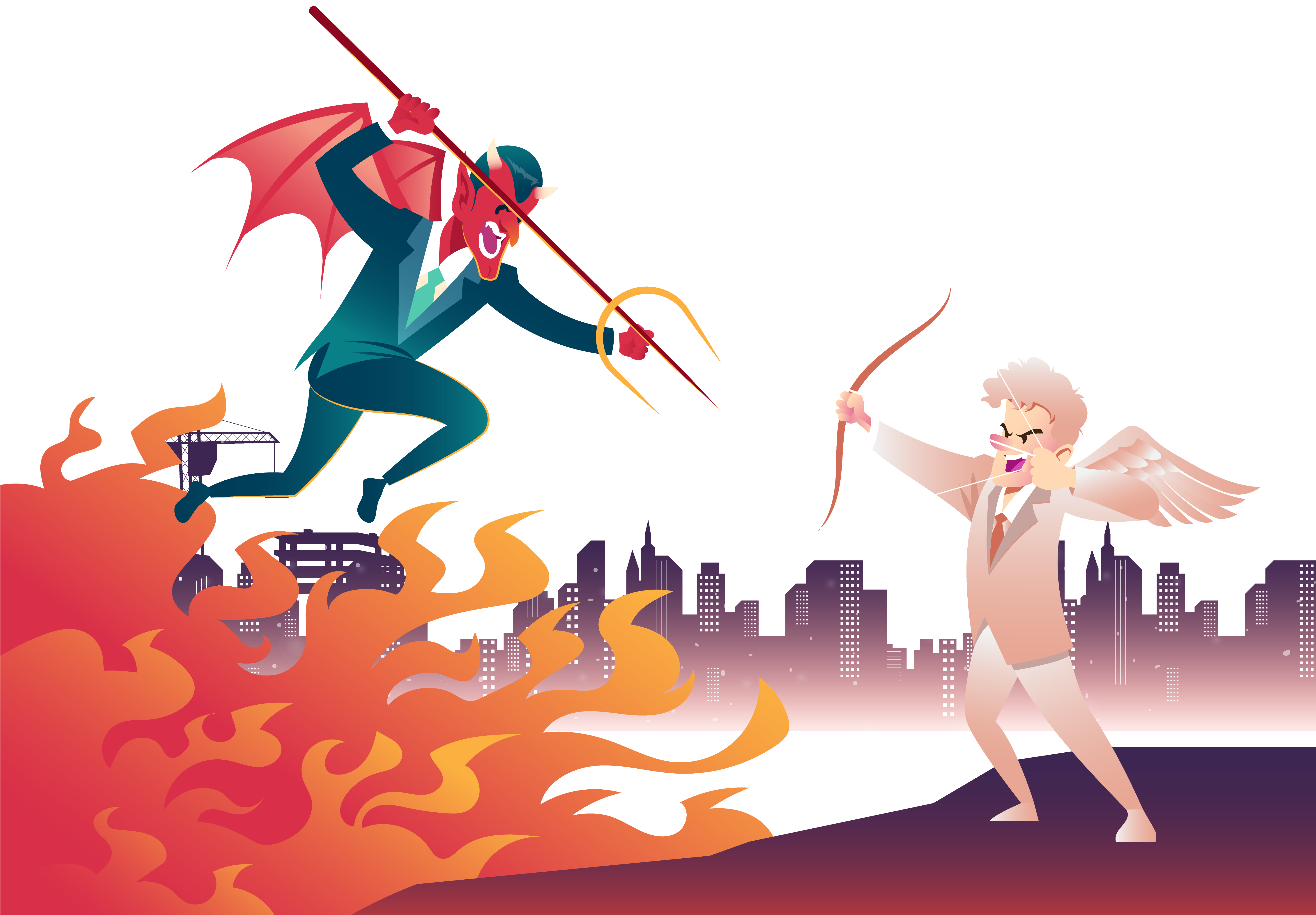 Devil Vs Angel - Devil Vs Angel (6343x4543)