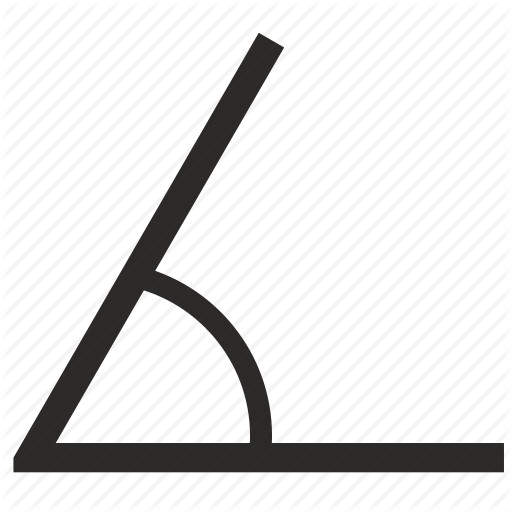Acute, Angle, Arris, Geometry Icon - Acute Angle No Background (512x512)