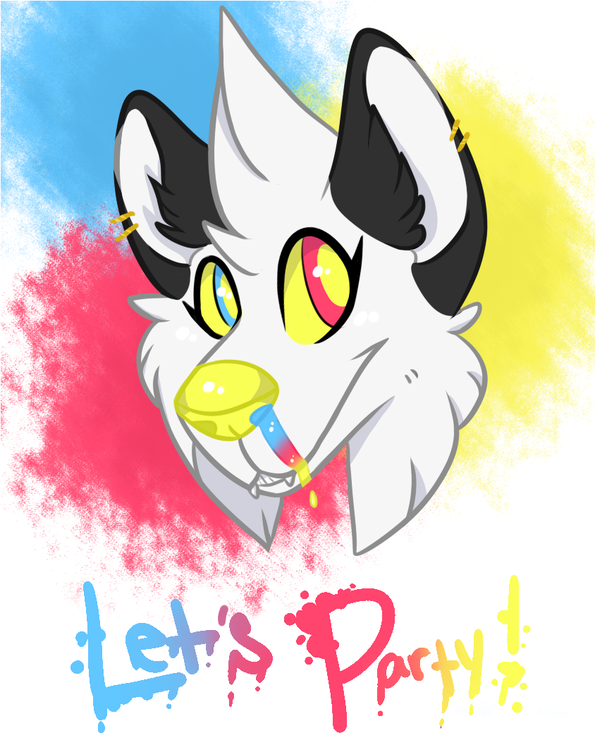 Let's Party - Cartoon (845x1095)