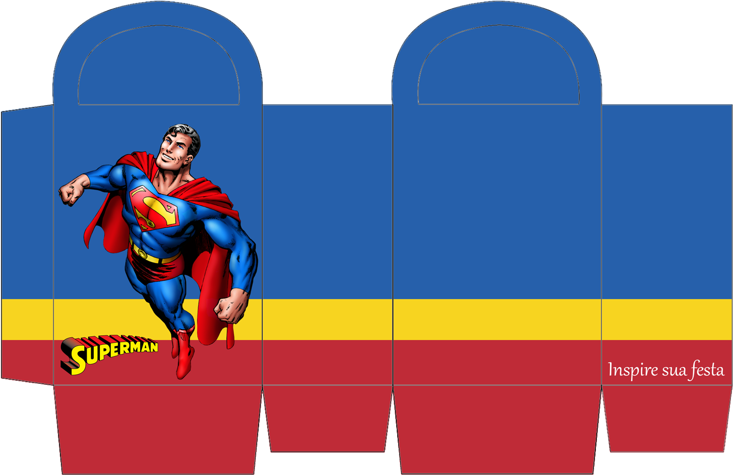 Superman, Box Bag, Envelopes, Boxes - Party (1500x1060)
